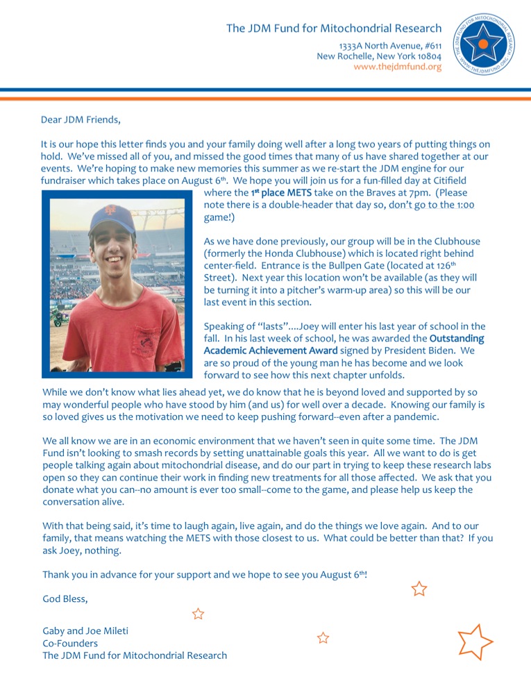 Letter 2022